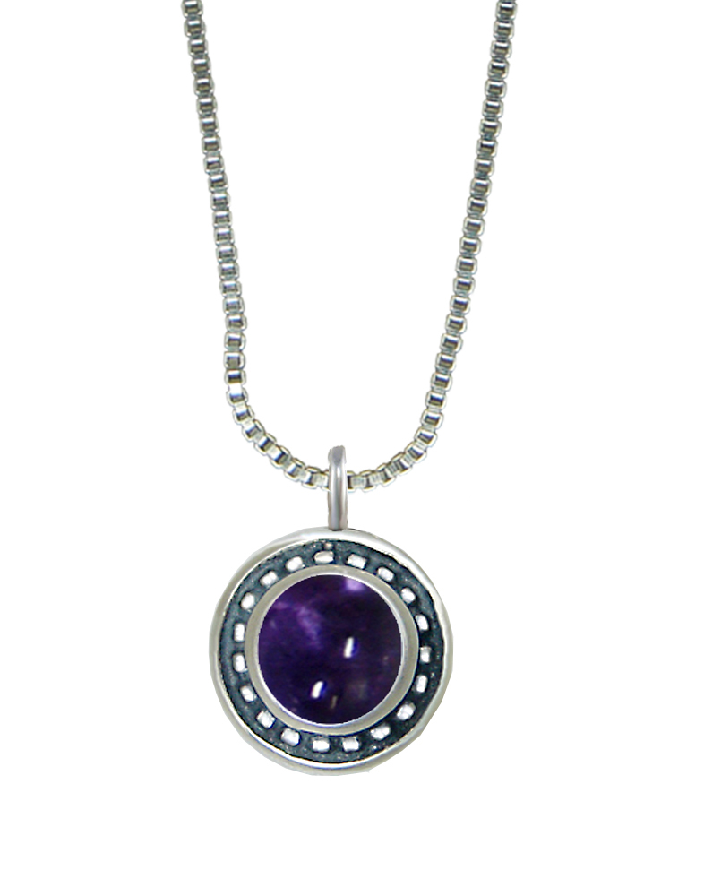 Sterling Silver Little Iolite Pendant Necklace